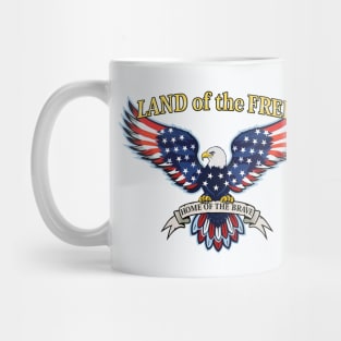 American Eagle Flag Patriotic Graphic 4th of July Mug